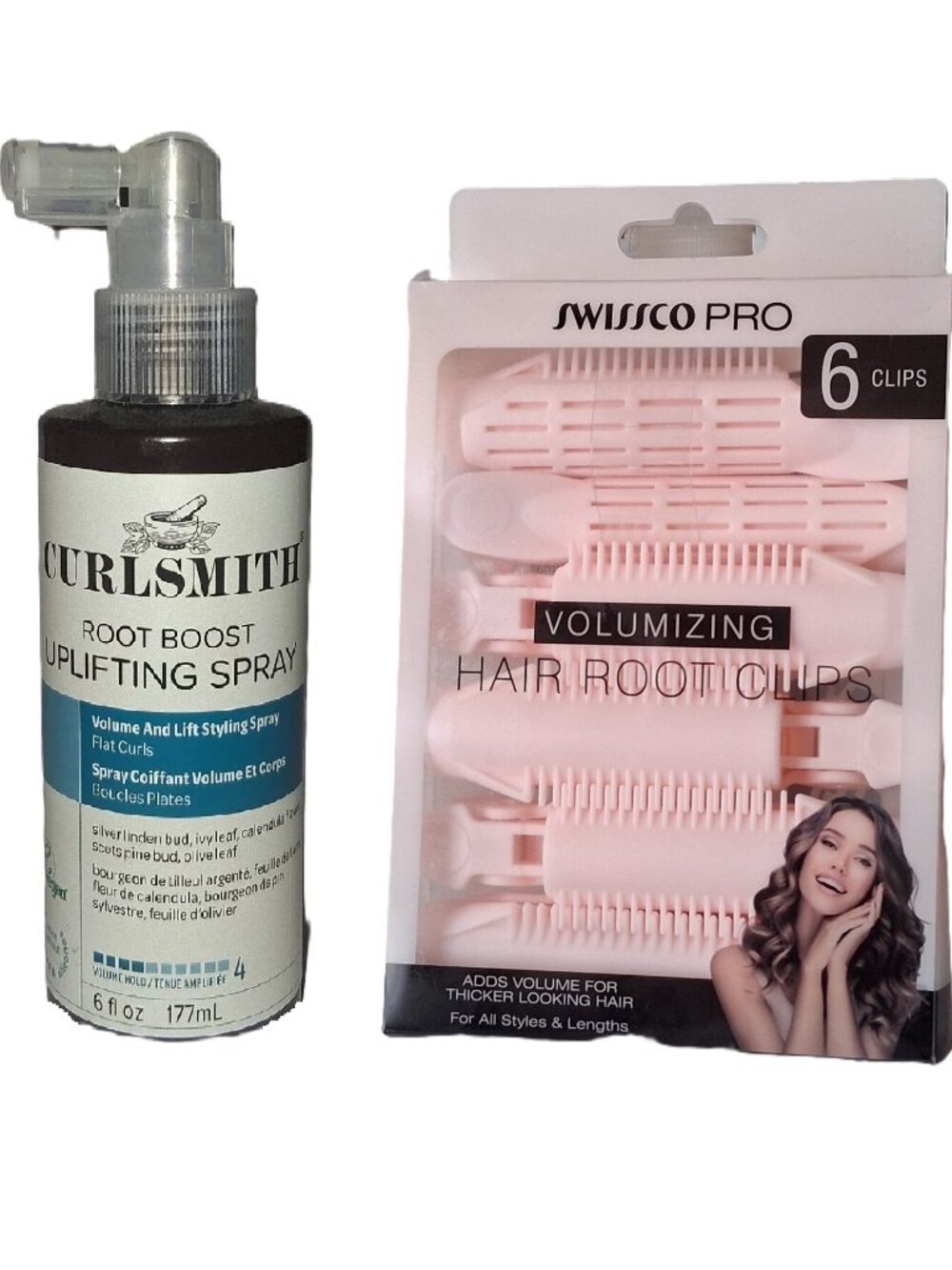 Curlsmith Root Boost Uplifting Spray & Hair Root Clips — NWOT